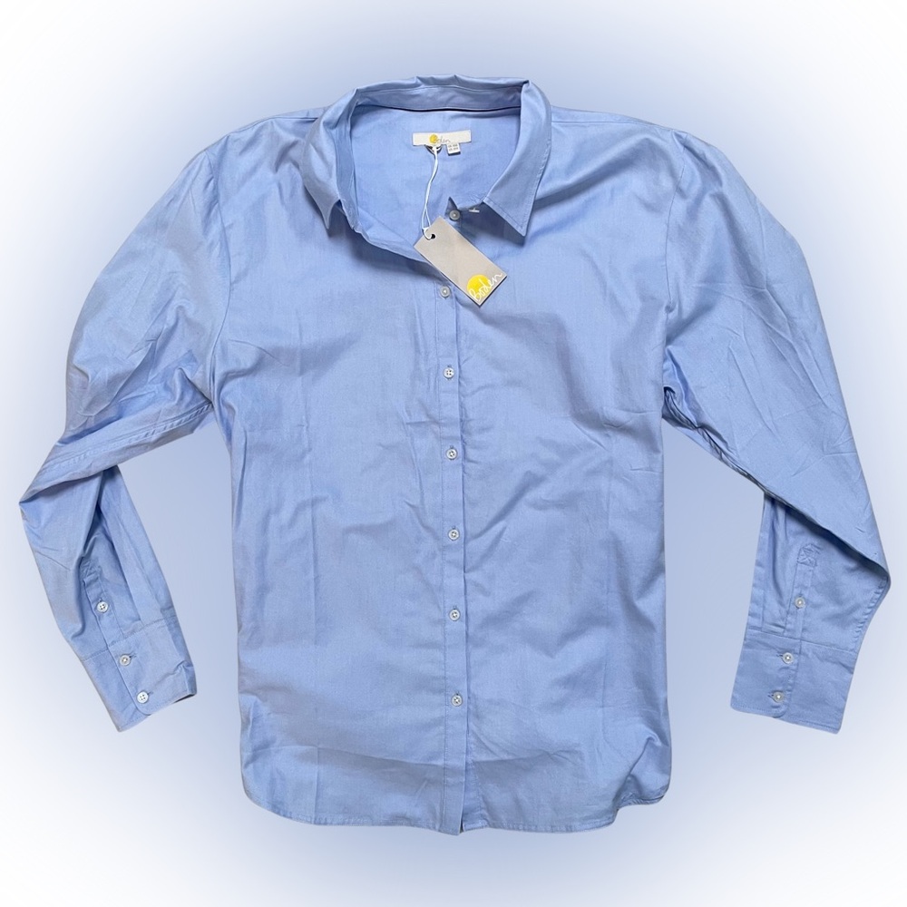 Boden Classic Relaxed Fit Blue Button Down Shirt
